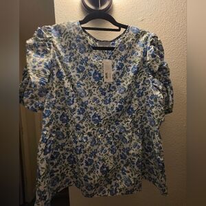 Sweet Salt Floral Blouse